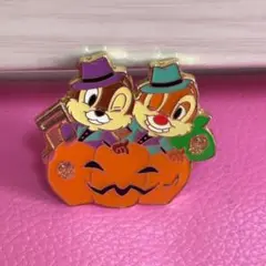 【東京ディズニーランド】チップとデール ハロウィン ピンズ ピンバッジ