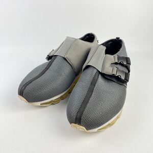 Tomo&Co × NAME. ネーム DOUBLE MONK SNEAKERS 26.0 スニーカー クリアソール メッシュ メンズ グレー/ZB63