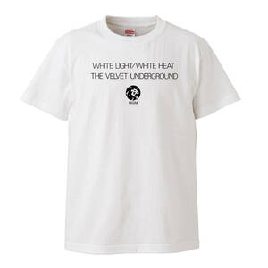 【XLサイズ 白Tシャツ】THE VELVET UNDERGROUND ベルヴェットアンダーグラウンド WHITE LIGHT WHITE HEAT レコード CD LP