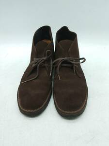 △【中古】Clarks クラークス デザートブーツ 26cm(US 8) メンズ ブラウン/ スエード シンプル