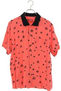 シュプリーム SUPREME 18SS Devil Rayon Shirt サイズ:L スターデビルプリントレーヨン半袖シャツ 中古 HJ12