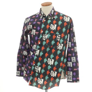 【中古】コムデギャルソンシャツ COMME des GARCONS SHIRT × Andy Warhol 2024年春夏 カジュアルシャツ ネイビー系【サイズM】