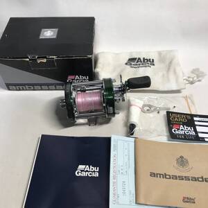 ZA116 AbuGarcia アブガルシア アンバサダー ６５００CS MAG グリーン 箱付 付属品 現状品