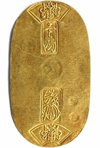 3■ 天保小判金 保字小判 裏刻印 沙吉 11.28g 桐箱付