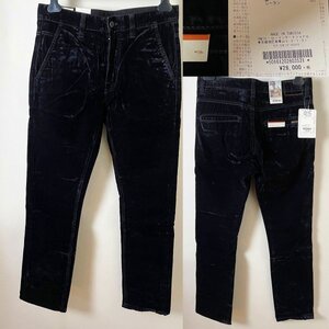 ★【新品 正規品 30,800円】NudieJeans ヌーディージーンズ SLIM ADAM スリム アダム ベロア ベルベット チノパン チノーズ パンツ W31