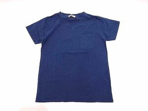 新品■UTICA BODYGARD ボディーガード/INDIGO V/N TEE M■VネックTシャツインディゴ染め米綿USコットンアメカジビンテージvelvasheen