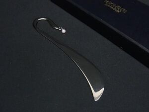 ■極美品■ MIKIMOTO ミキモト 本真珠 アコヤ真珠 パール 約4mm ブックマーク ブックマーカー 栞 しおり シルバー系 DE6774