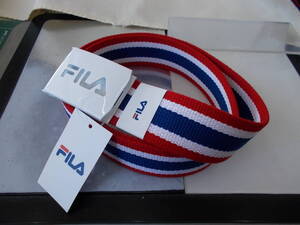 フィラ FILA お洒落な トリコロールカラー ベルト FL1901-48-2 日本製