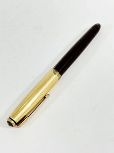 PARKER パーカー　万年筆　ブラウン系　ゴールド　　筆記用具 