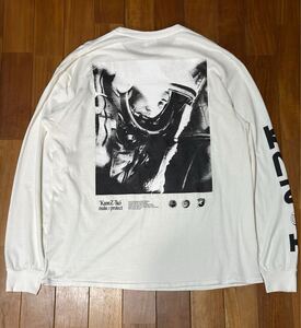 KaneZ　ASTRONAUT L/S TEE size:F (XL程度) white / ケインズ 袖プリント 長袖 ロングスリーブ Tシャツ ロンT ホワイト 白 IN DA U.S.S.R