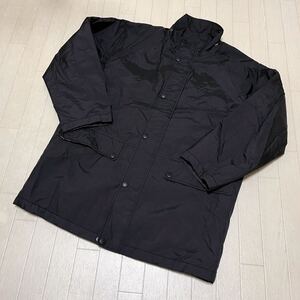 和536★ DAKS GOLF ダックス ゴルフ ハーフコート ジャケット ジップアップ 裏地下部チェック M ブラック メンズ