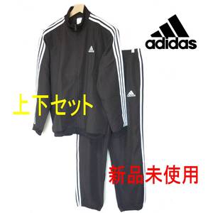 新品送料無料(XL)アディダス adidas メンズ 上下セットトラックスーツ/黒・ブラック/レギュラーフィット