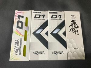 HONMA ホンマD1（ホワイト6個 イエロー3個）飛衛門（3個）セット