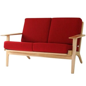 GE290 ソファ 2人掛け 2P ハンス・ウェグナー 色/レッド 北欧デザイン 北欧家具 ソファー sofa　Hans.J.Wegner