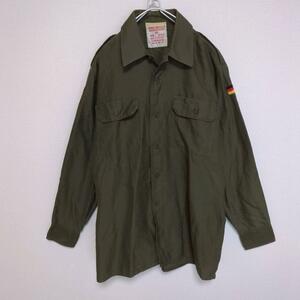 ミリタリーシャツ ドイツ軍 90s 腕章 軍服 ジャケット ヴィンテージ 