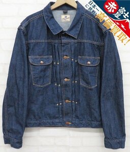 7T8437/未使用品 TCB JEANS Working Cat Hero Jacket ラングラータイプ デニムジャケット