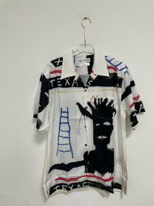 WACKO MARIA ワコマリア MARIA 23SS JEAN-MICHEL BASQUIAT アロハ シャツ 半袖シャツ 中古 ■ブラック ■ サイズ M