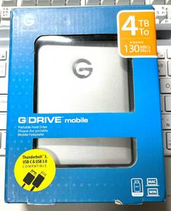 G-Technology G DRIVE mobile 4TB 【ジャンク】