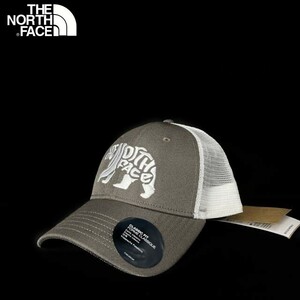 1円～!売切!【正規新品】THE NORTH FACE◆MUDDER TRUCKER 帽子 キャップ US限定 ロゴ刺繍 クマ メッシュ アウトドア(OS)茶 180623-16