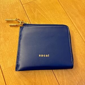 【新品未使用】 Sacai Bicolour Half Wallet サカイ バイカラー ハーフ ウォレット （Blue & Grey）