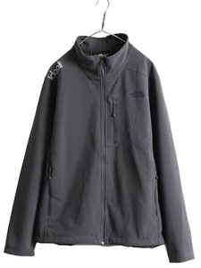 US企画 ノースフェイス ソフトシェル ジャケット メンズ XL / 古着 The North face WIND WALL アウトドア ジャンパー 裏 フリース ブルゾン