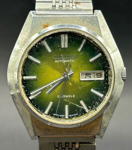 1円スタート CITIZEN シチズン 腕時計 AUTOMATIC オートマチック 4-820029 1976年製 21石 自動巻 デイデイト グリーン メンズウォッチ 