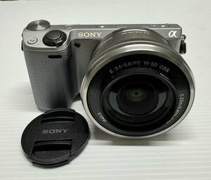 091192★SONY a/ソニー a★NEX-5R★ミラーレス一眼カメラ★レンズ SELP1650 3.5-5.6/16-50★ジャンク