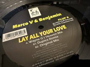 12”★Marco V & Benjamin / Lay All Your Love / トランス！