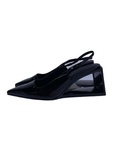 CHARLES&KEITH◆パンプス/39/BLK/エナメル/80580150