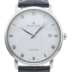 ブランパン Blancpain 6223A-1542-55B ヴィルレ ウルトラスリム デイト 自動巻き メンズ 良品 内箱・保証書付き A#135744