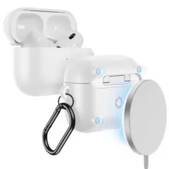 AirPods Pro2 ケース カラビナ付き ワイヤレス充電対応