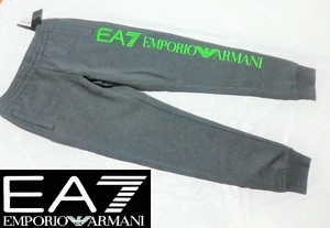 新品! EA7 EMPORIO ARMANI リッチでお洒落!存在感抜群☆8NPPB5 ちょいワル大人の今ドキ!格上げ☆あったか裏起毛ロゴスウェットパンツ＜XS＞