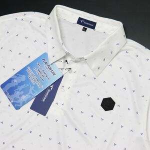 ●送料390円可能商品 ブリヂストン ツアーステージ ゴルフ GOLF 新品 メンズ 吸水速乾 半袖 ポロシャツ [1242203C2T-00-M]一 三 壱★QWER