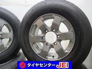 15インチ バリ溝 195/80R15 107/105 6J+44 139.7 キャラバン 中古タイヤアルミホイール【4本セット】 送料無料(MA15-4000）