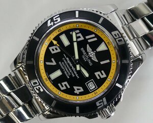 ☆1円～!BREITLING ブライトリング スーパーオーシャン 42 デイト【A17364】メンズ 自動巻き used☆