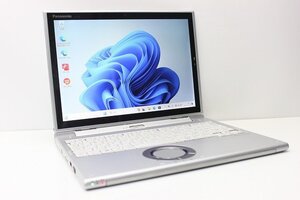 1円スタート ノートパソコン 2in1PC Windows11 Panasonic レッツノート CF-XZ6 第7世代 Core i5 SSD256GB メモリ8GB WPS office搭載