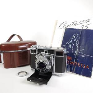 露出計動作品 美品 Zeiss Ikon CONTESSA レンジファインダー フィルムカメラ Tessar 45mm F2.8 ツァイスイコン コンテッサ 現状品