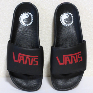 【DANE REYNOLDS モデル】　VANS　SLIDE ON　VN0A33TYQ4E　BLACK/RED(18SP)　US8(26cm)　デーン・レイノルズ　バンズ　サンダル　FORMER