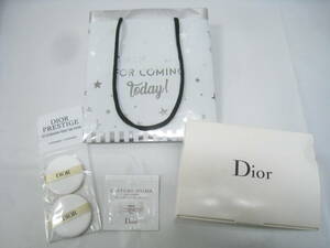 新品 ３点セット Dior ディオール フェイシャルコットン 60×60ｍｍ リッチクリーム 試供品 PRESTIGR 2スポンジ 