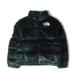 Supreme シュプリーム サイズ:S 20AW THE NORTH FACE フェイクファー ヌプシ ダウンジャケット (Faux Fur Nuptse Jacket) グリーン