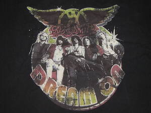 エアロスミス Tシャツ Aerosmith コットン バンドTシャツ 黒 綿100 ★ ロック ハードロック ミュージック ツアー メンズ レディース