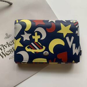 新品 未使用 vivienne westwood 二つ折り財布 ヴィヴィアン 月星ハート ヴィヴィアンウエストウッド