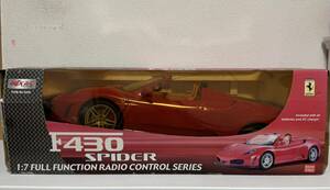 【中古】大型ラジコン Ferrari フェラーリ 1/7 F430 SPIDER ラジコン MJX R/C ラジコンカー 赤