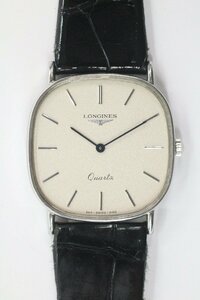 LONGINES ロンジン 960 6182 クォーツ シルバーカラー スクエア メンズ 腕時計 0796-HA