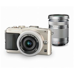 中古 １年保証 美品 OLYMPUS PEN Lite E-PL6 EZダブルズームキット シルバー