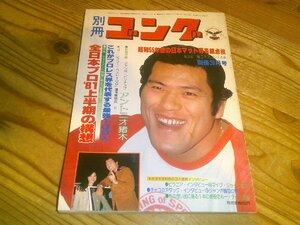 別冊ゴング 昭和56年3月：昭和55年度の日本マット界を総点検、新日本プロレスの巻：これがプロレス界を代表する最強100人