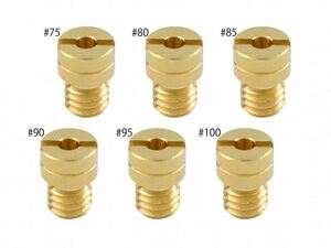 ポッシュフェイス 712311-10 メインジェットセット #75-#100 ケイヒン 丸小タイプ(5×6.7タイプ) JAZZ マグナ50 各1個入り バイク