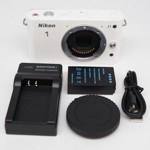 ■極上品■ Nikon Nikon 1 J1 ホワイト ボディ 184003