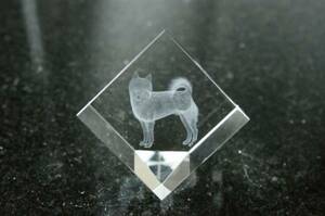 ★柴犬（犬）★3D LASER ART CRYSTAL　レーザークリスタル★K