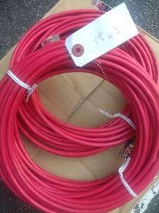 【新品】日本製線 Cat6A パッチコード 単芯 568Bケーブル RD 15m×2本